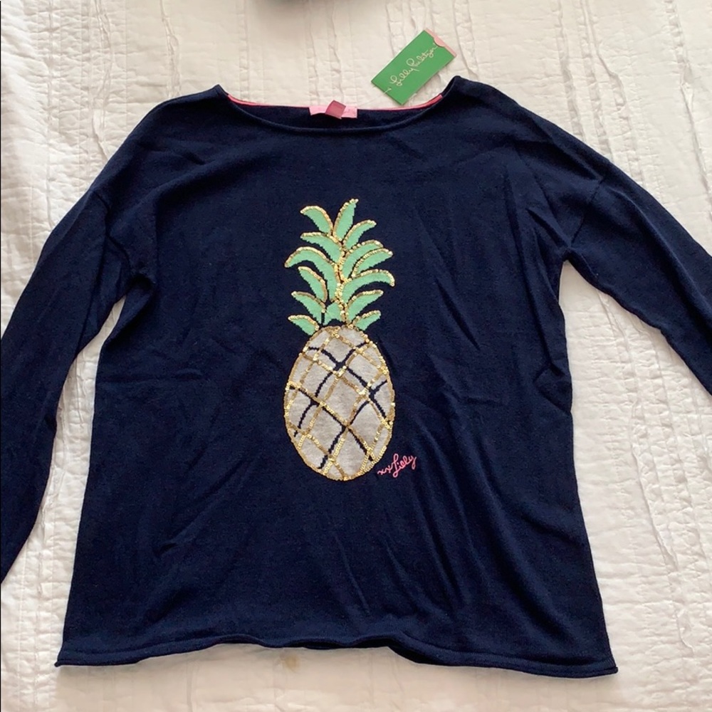 LILLY PULITZER pineapple sweater